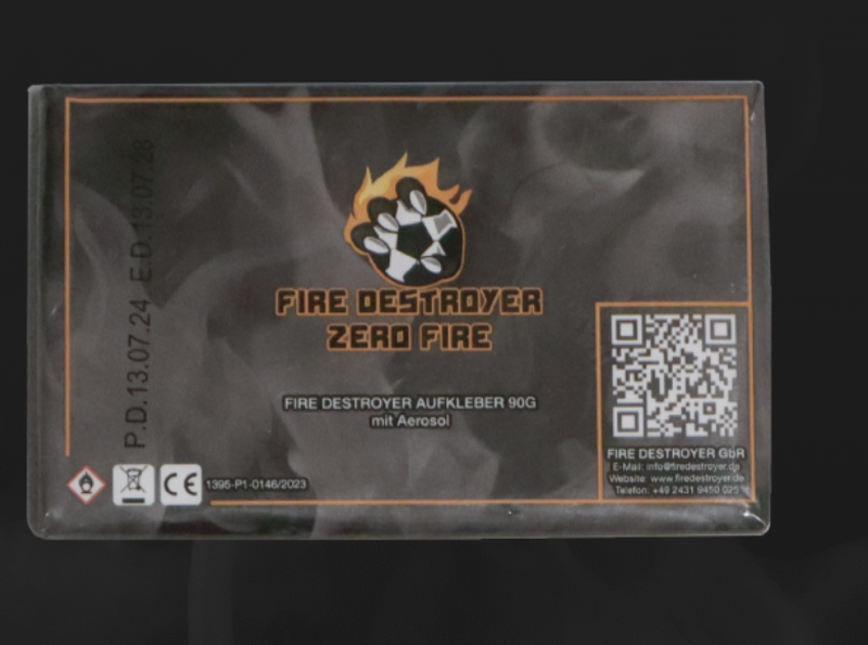 FIRE DESTROYER LABEL - Type S aerosol